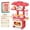 Red, variant on Kids Mini Pretend Play Kitchen Playset, Tabletop Cooking Station Toy with Utensils Accessories, Plastic Little Chef Role Play Toy, Educational Birthday Holiday Gift for Toddler Boys Girls Ages 3+