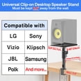 thumbnail image 2 of Soportes de altavoz Notiela Clamp-On ajustables con gestión de cables, 2 of 7