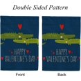 thumbnail image 3 of GZHJMY Garden Flag Double Sided Valentine's Day Crocodiles, Fade Resistant Yard Flag Durable Banner Indoor Outdoor Home Decor 28x40 Inch Yard Flags, 3 of 7