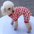 thumbnail image 5 of Cheers.US Adorable Dog Pajamas Breathable Puppy Jumpsuit Soft Dog Clothes Fashionable Love Heart Print Dog Apparel Dog Pjs, 5 of 7