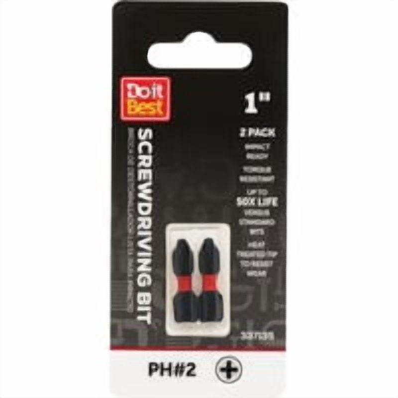 Do it Best Global Sourcing Do it Best Impact Ready Screwdriver Bit - Pack of 2 Case Quantity Pack