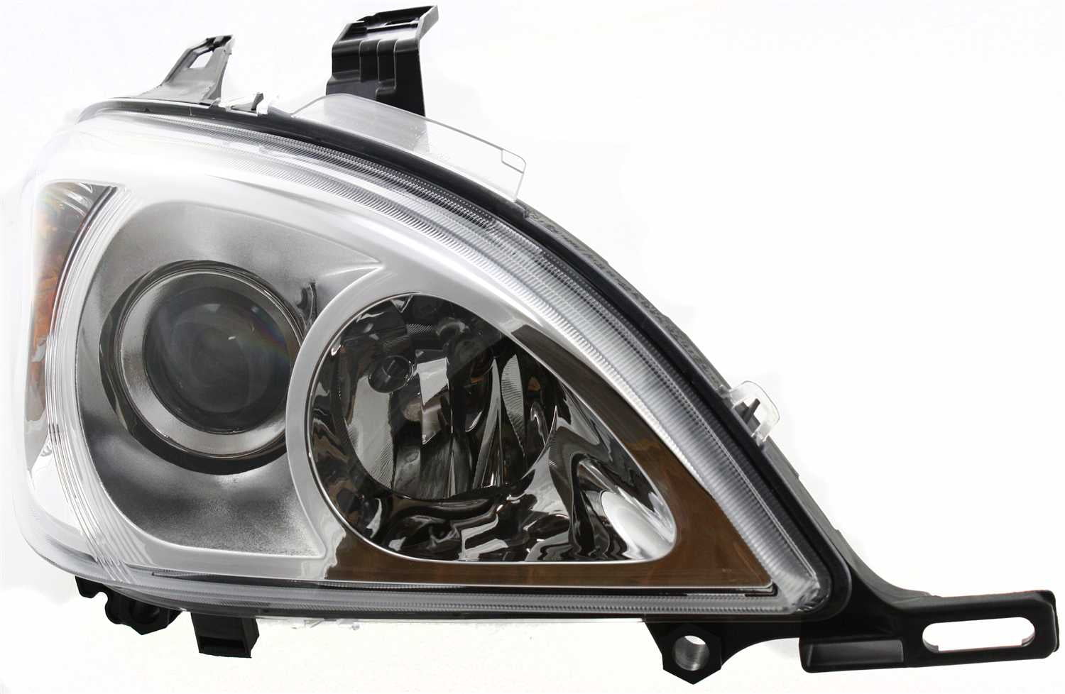 Headlight Compatible With 2002-2005 Mercedes Benz ML500 2003-2005 ML350 Right Passenger Halogen With bulb(s)