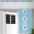 thumbnail image 7 of Portable Air Conditioner, 8,000 BTUs Room Air Conditioner, 3-in-1 Cooling AC Portable Air Conditioner with Fan & Dehumidifier, Standing Air Conditioner, Ventless Floor AC, 7 of 7