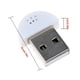 thumbnail image 2 of Mini micrófono USB sin controlador para dispositivo de equipo de grabación de computadora portátil, blanco Monstrate  EL4847-02B, 2 of 2