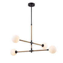 Artcraft Lighting Capilano Collection 4Light Chandelier Black