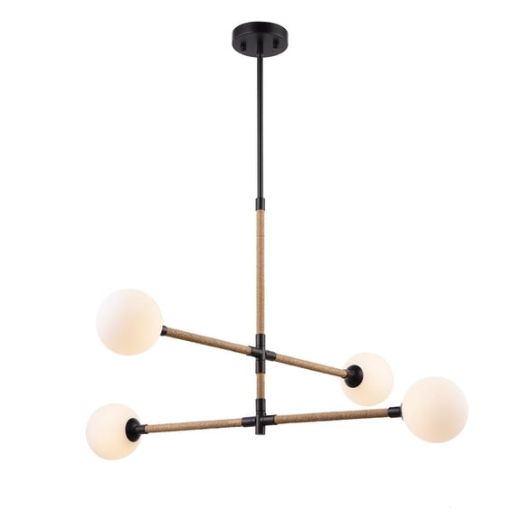 Artcraft Lighting Capilano Collection 4Light Chandelier Black