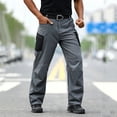 thumbnail image 6 of Men's Hiking Cargo Pants Water Resistant Quick Dry Lightweight Loose Straight Leg Pant Outdoor Tactical Camping Fishing Trousers with Multi Pockets Gray 3XL, 6 of 6