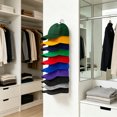 thumbnail image 5 of Cevemin Wall Mount Metal Baseball Cap Organizer Rack Holds Up To 10 Hats, Vertical Hat Storage Holder for Closet Bedroom Door, 5 of 7