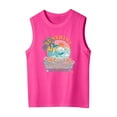 thumbnail image 1 of Rhuody Hauts d'Été pour Fille Hauts d'Été Sans Manches Imprimés Graphiques T-Shirts à Col Rond pour Tout-Petits et Enfants Tenue Décontractée Rose Vif 9-10 Ans, 1 of 4
