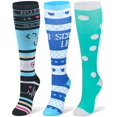 thumbnail image 1 of Chaussettes de Compression pour Femmes et Hommes Circulation - 20-30mmHg 3 Paires de Bas de Compression pour Infirmière, Grossesse, 1 of 6