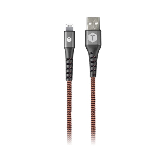 ToughTested Lightning to USB-A Cable 6FT Fast Charging Braided Charger Cord, Durable Sync Cable