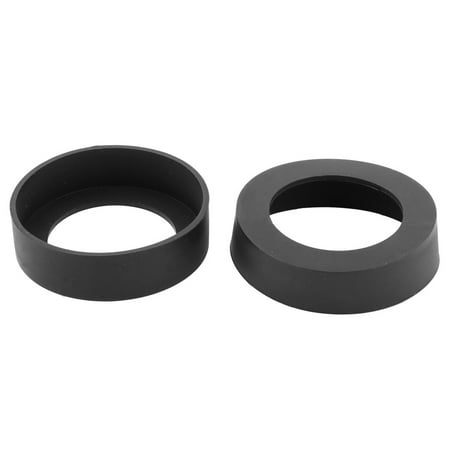 - Silicone Heat Resistant Non-slip Water Cup Cover Sleeve Black 61mm Dia 2 Pcs