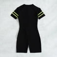 thumbnail image 7 of Yoodem Swimsuit for Women One Piece Swimsuit Women's Color Block Rash Guard Mesh Splicing Upf 50 Surf Suit Knee Length Wetsuit Tankini Swimsuits for Women Green S, 7 of 7