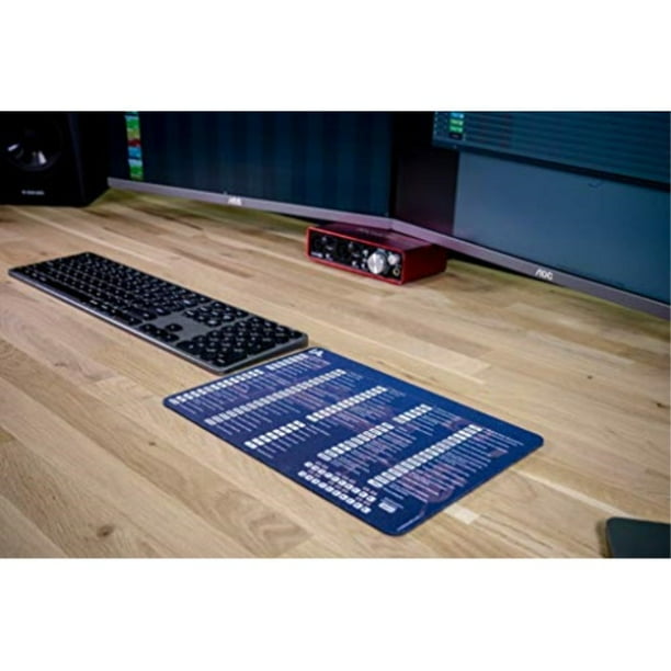 fl studio mousepad with shortcuts blue with studio