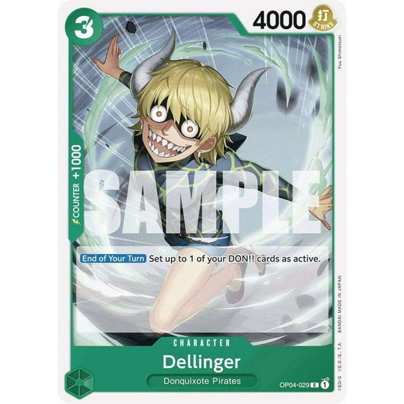 One Piece Premium Booster Common Dellinger OP04-029 [Reprint]