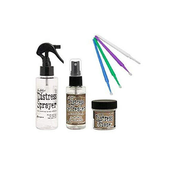 Ranger Tim Holtz Distress Bundle - Distress Refresher, Distress Sprayer, and Distress Glaze