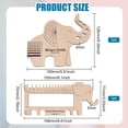 thumbnail image 2 of 2 unidades de medidor de agujas de tejer de madera con forma de elefante, guía para envolver hilo, herramienta de tejido para hilanderos, accesorios de ganchillo para medir hilo, 2 of 6