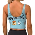 thumbnail image 2 of Yiaed Let's Go on an Adventure Print Ladies Waistcoat Women Sports Vest Vest Sports Women Sports Top Yoga Vest for women-XX-Large, 2 of 8