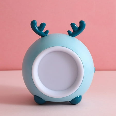 

Rabbit Ears Cabinet Bedside Night Light Creative Vertical Cat Night Light Blue
