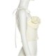 thumbnail image 5 of Women Sleeveless 3d Rose Flower See Through Mesh Bustiers Crop Top Aesthetic Tie Shoulder Straps Corsets Camisole Vests Black S, 5 of 5