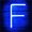 Blue-F, variant on Coloody Light Up Letters Neon Signs Battery/USB Powered Letter Lights Wall Decor