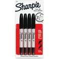thumbnail image 1 of Sharpie Twin Tip Permanent Markers, Fine & Ultra-Fine Points, Black, 4 Pack (32175PP), 1 of 1