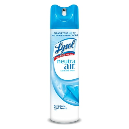 (3 pack) Lysol Neutra Air Sanitizing Spray, Fresh Breeze, 10oz, Air Freshener, Odor