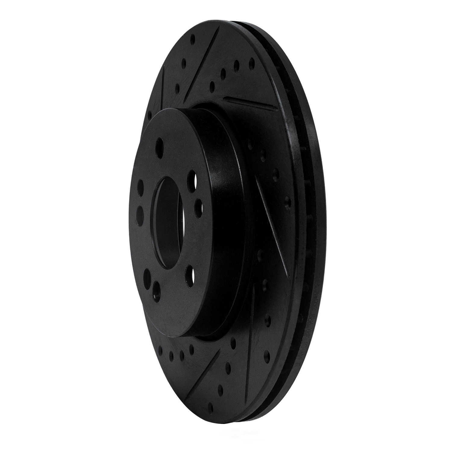 Dynamic Friction Company 633-63020L DFC Brake Rotor - Drilled And Slotted - Black