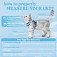 thumbnail image 3 of Rabbitgoo Cat Harness and Leash for Walking, Escape Proof Soft Adjustable Vest Harnesses for Cats, Easy Control Breathable Reflective Strips Jacket, Baby Blue, 3 of 11
