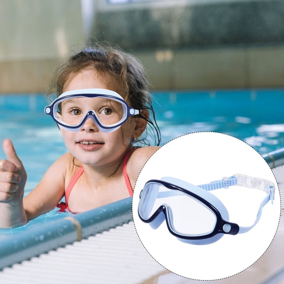 Mobutofu View Swimming Glasses Blue Silicone 1Pc