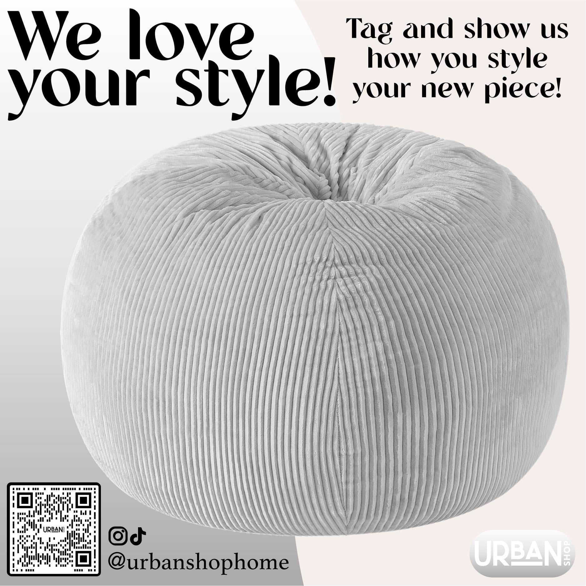 Urban Shop , Ribbed Compressed Foam Kids and Teen Chair, Platinum Silver