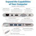 thumbnail image 2 of Estación de acoplamiento Tripp Lite USB-C con USB-A HDMI VGA mDP Gbe 4K, 2 of 9