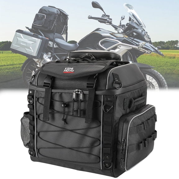 KEMIMOTO Motorcycle Travel Luggage Bag Tail Bag for Softail Sportster Dyna Touring Models Road King Road Glide Street Glide Waterproof