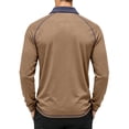 thumbnail image 4 of TOMVIGX Henley Shirts for Men Casual Button Down Long Sleeve Polo Shirt Fashion Outdoor Breathable Golf Shirts Lightweight Hiking Travel Moisture Wicking Crew Neck Tee Khaki XL, 4 of 7