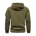 thumbnail image 4 of CVLIFE Chandail en Molleton Homme Manches Longues Chandails en Molleton à Capuche Chandails à Capuchon Chaud Couleur Unie Chandail Sport Vert Armée 3TG, 4 of 4