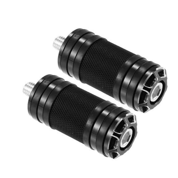 Unique Bargains 2pcs Motorcycle Shifter Peg Shift Lever CNC Billet Foot Pegs for Harley Davidson Street Glide Road Black