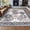 B04-Gray, variant on Wondo Moroccan Vintage Trellis Area Rug - Machine Washable Non-Slip Low-Profile 4x6 Floor Carpet for Living Room, Bedroom, Dining Room, Office & Nursery, Gray