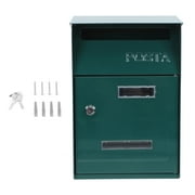 Wall Mounted Mailbox Post Box Decorative Metal Letter Box Suggestion Box