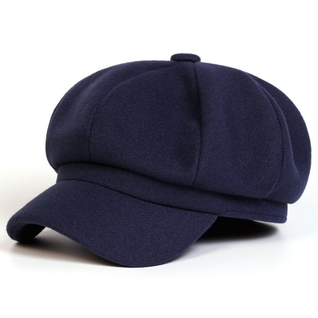 Sombrero Gorra vaquera vintage estilo repartidor de periódicos para mujer, de 8 paneles, plana, con visera, estilo boina, 1 unidad【B】 Rkxzt