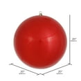 thumbnail image 2 of Vickerman 20" Giant Red Ornament. It measures 20 inches in diameter and is made with shatterproof plastic which is resistant to Breaking. UV Resistent Coating., 2 of 4
