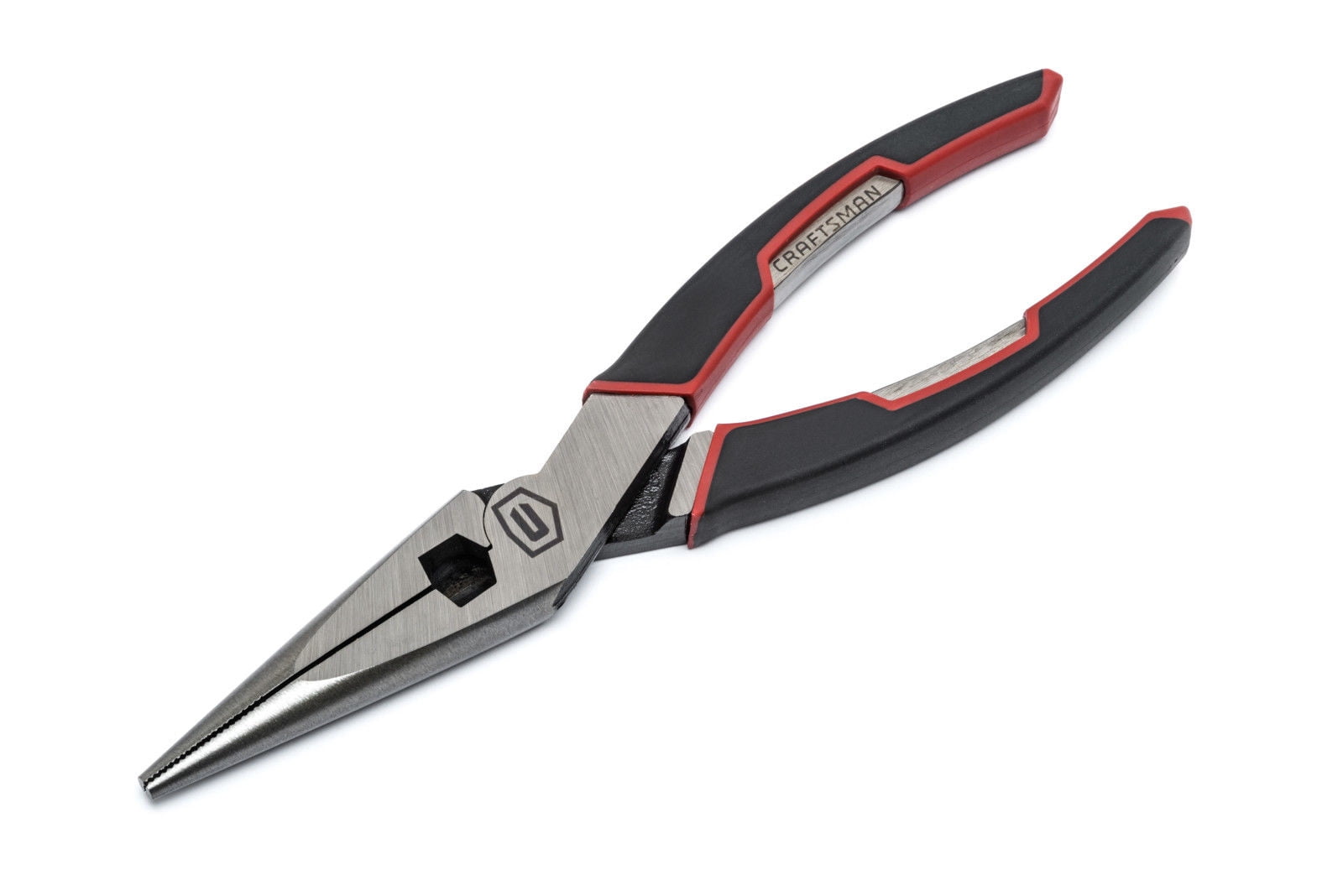 Craftsman Long Nose Pliers 8-In. Cable Wire Cutter Plier Needle Nose  TruGrip Handle Wiring Cutting Crimping Alloy Steel Hand Tool 28110