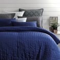thumbnail image 4 of RUIKASI Seersucker Blue Duvet Cover King Size - Cooling Comforter Cover Set, 3 Pieces, 1 Duvet Cover 104x90 Inches with Zipper Closure and 2 Pillowcases, 4 of 6