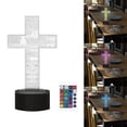 thumbnail image 2 of 3D Optical Night Light Table Lamp with Remote Control -Color USB LED Light for Kids' Room Decoration and, 2 of 8
