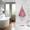 thumbnail image 2 of Yayeee 2 Pack Hand Towels for Bathroom 100% Cotton 16" x 28" Soft Absorbent Kitchen Towel, Sweet Strawberry, 2 of 7