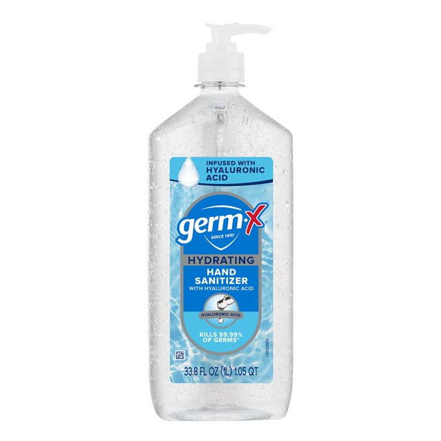Gel desinfectante para manos Germ-X hidratante con ácido hialurónico 1 L