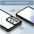 thumbnail image 4 of TECH CIRCLE for Samsung Galaxy A53 5G 6.5 inch Luxury Lightweight Shockproof Transparent Acrylic + TPU Hybrid Bumper Slim Shell Phone Case Cover,Black, 4 of 8