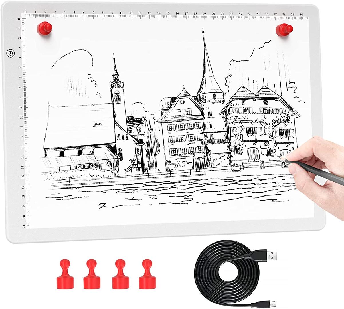 Light Board Tracing Light Box, A4 Light Pad, Dimmable