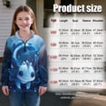 thumbnail image 7 of Uorisanigo Girls Half Zip Sweatshirt Fall Fashion Outfits Clothes Blue Axolotl Long Sleeve Pullover Tops Oversized Quarter Zipper Pullover Jackets for Sports and Daily Wear, 7 of 7