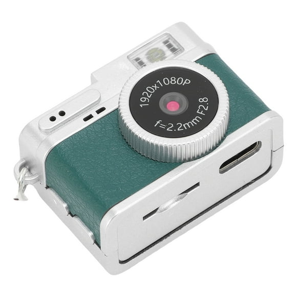 Mini Cámara De Llavero, Cámara Retro Pequeña De 1080p Para Video De Video Vlog, Con Almacenamiento De 128 GB, Incorporado 4 Filtros, Pantalla HD De 0.96 Pulgadas