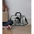thumbnail image 6 of WIRESTER 15" Neoprene Fabric Laptop Sleeve Bag Case for Laptop Macbook Tablet Chromebook, Gray Skull Raven, 6 of 6